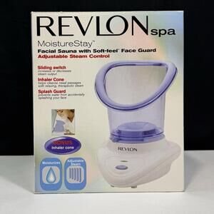 Revlon Spa Moisture Stay Facial Sauna Blue Soft-Feel Guard Inhaler Cone RVS1110T
